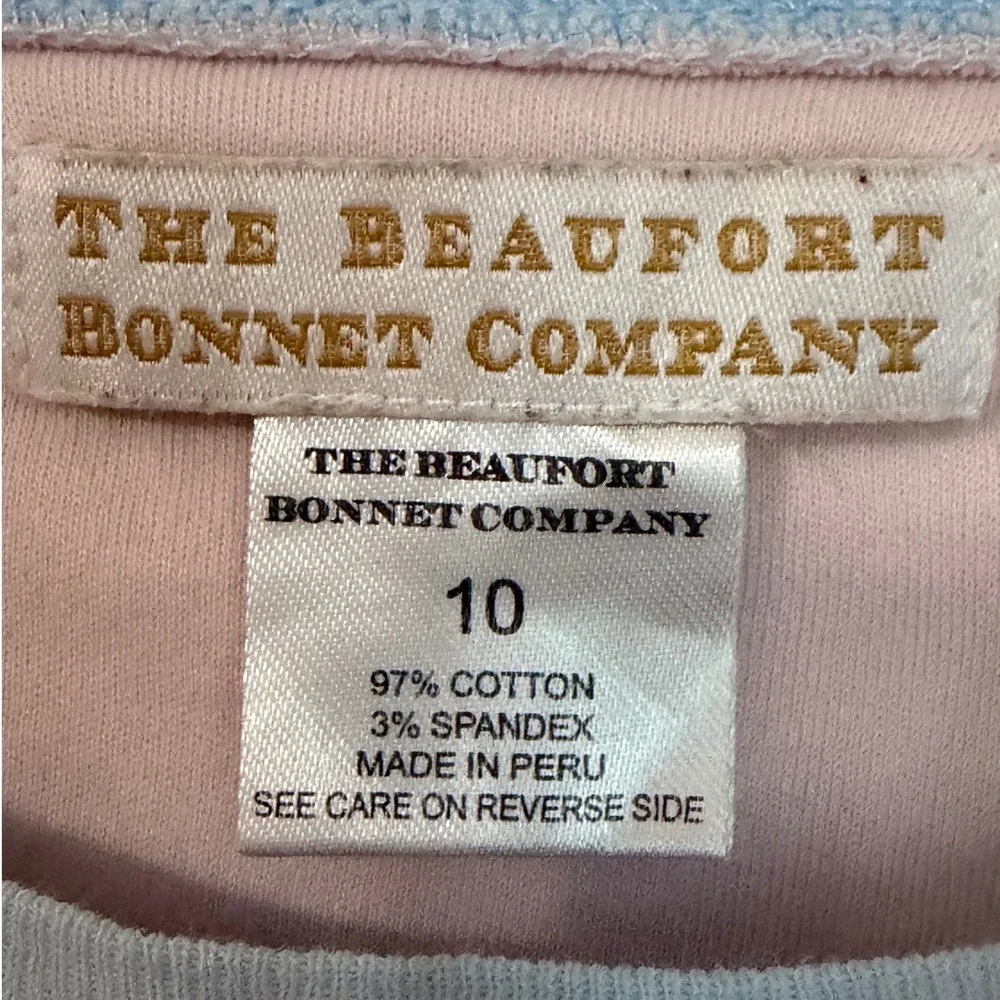 Beaufort Bonnet Company Golf Buggy Cart Sweatshirt Girls Size 10 Pink Preppy Top